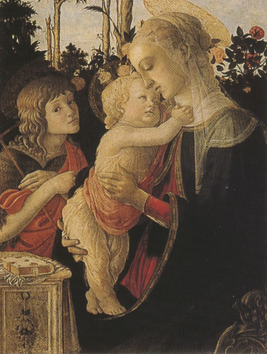 Madonna of the Rose Garden or Madonna and Child with St john the Baptist (mk36)